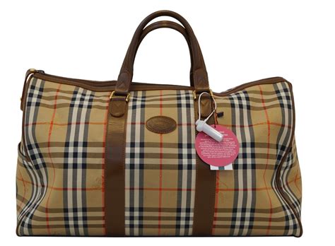 burberry leather luggage.